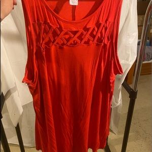 Lane Bryant Livi cross cross tank